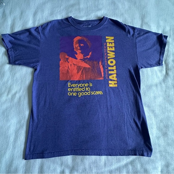 John Carpenter Halloween Shirt Mens Large Horror Movie Michael Myers Scare Tee - Picture 1 of 4